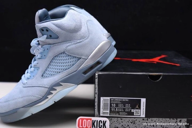 Official Maikesneakers DD9336-400 Air (W) Retro 5 Bluebird Jordan 0814